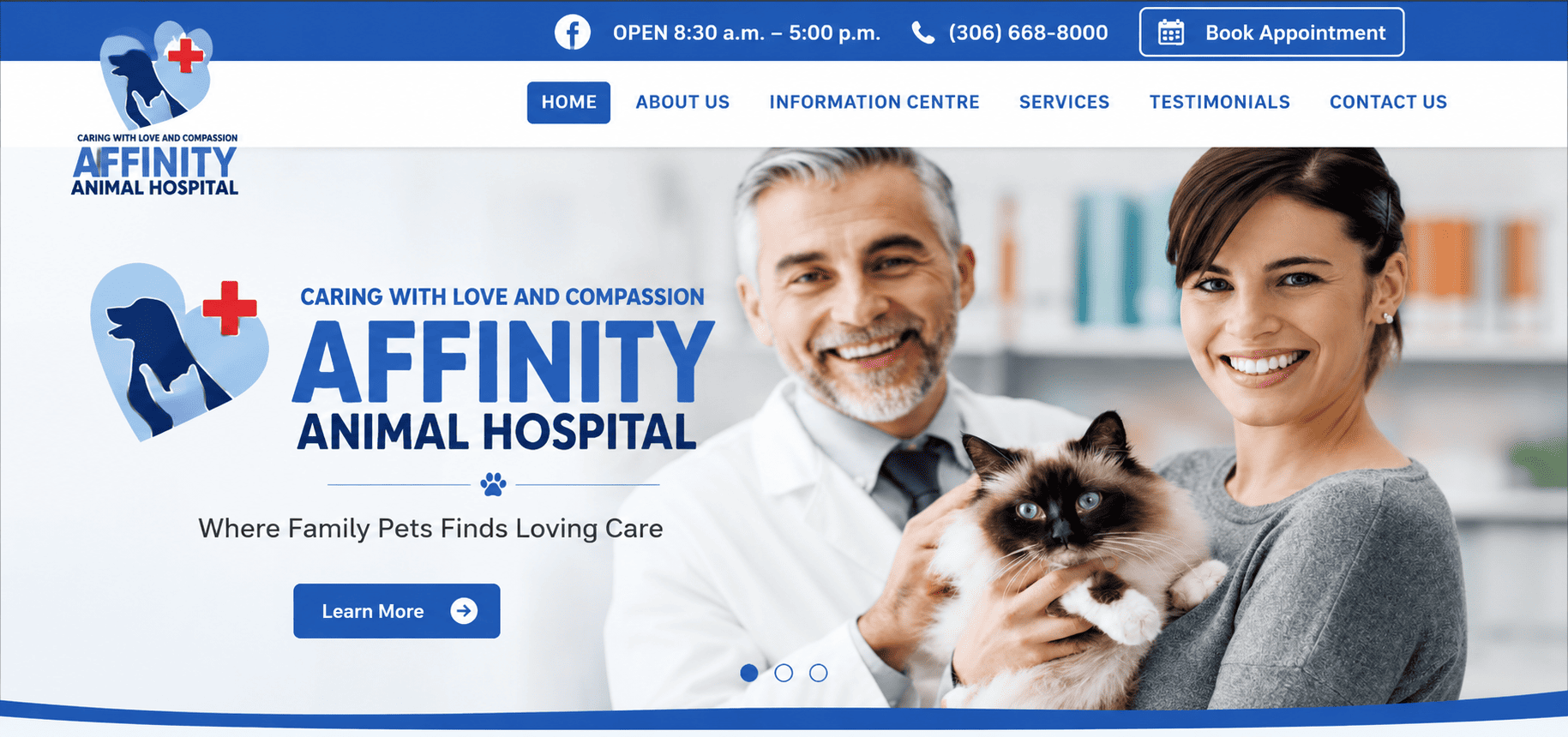 Affinity Animal Hospital Website