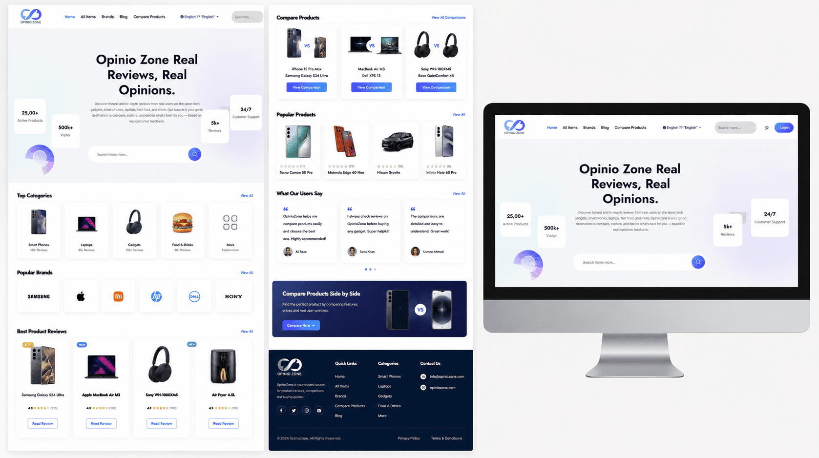 OpinioZone Product Review Platform